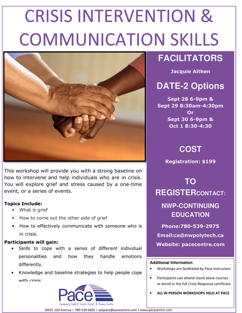 Crisis Intervention and Communication Skills Workshop