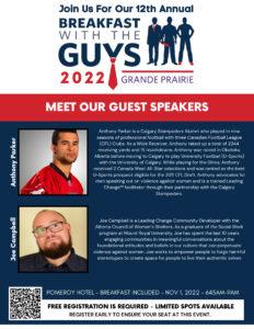 12th Annual Breakfast With The Guys Speaker bios