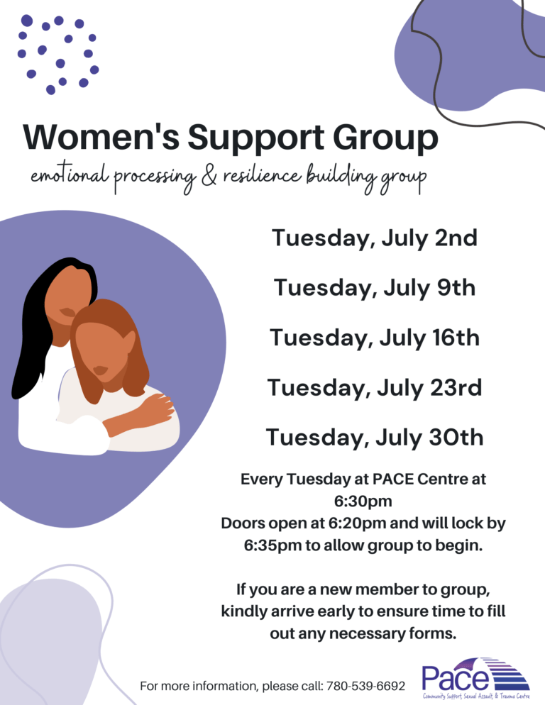 July Women's Support Group Dates