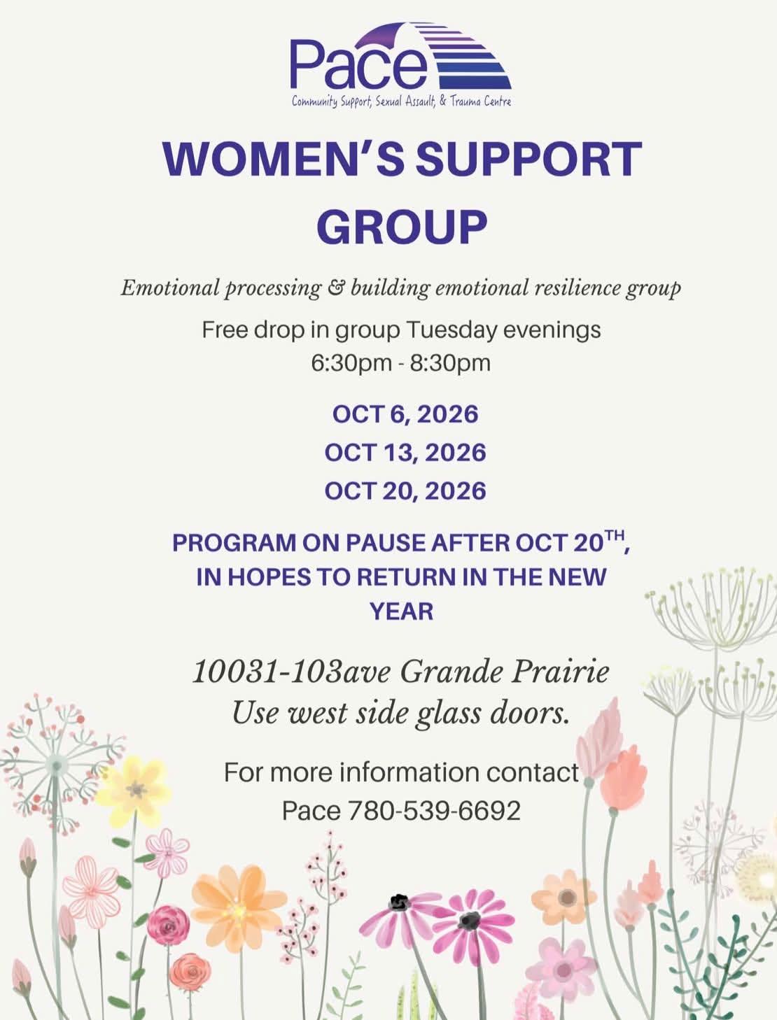 Womens Support Group October 2026